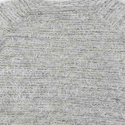 Brand and care label for Matalan girls’ grey crew neck polyester jumper, size 12-13, years