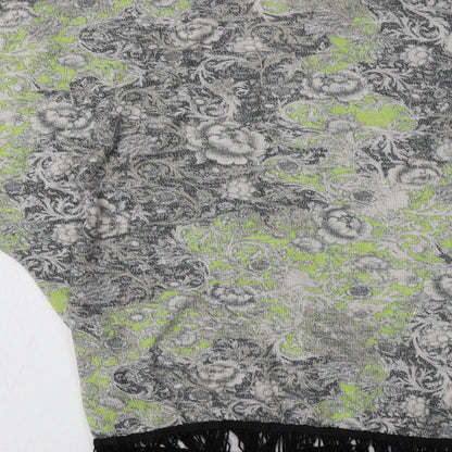 Primark Womens Multicoloured V-Neck Paisley Polyester Cardigan Jumper Size S