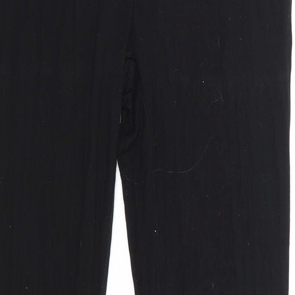 SheIn Womens Black  Polyester Jogger Trousers Size M L28 in Regular