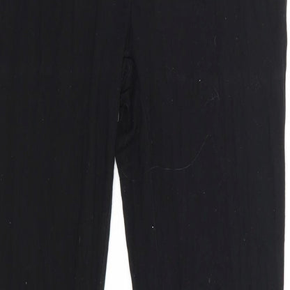 SheIn Womens Black  Polyester Jogger Trousers Size M L28 in Regular