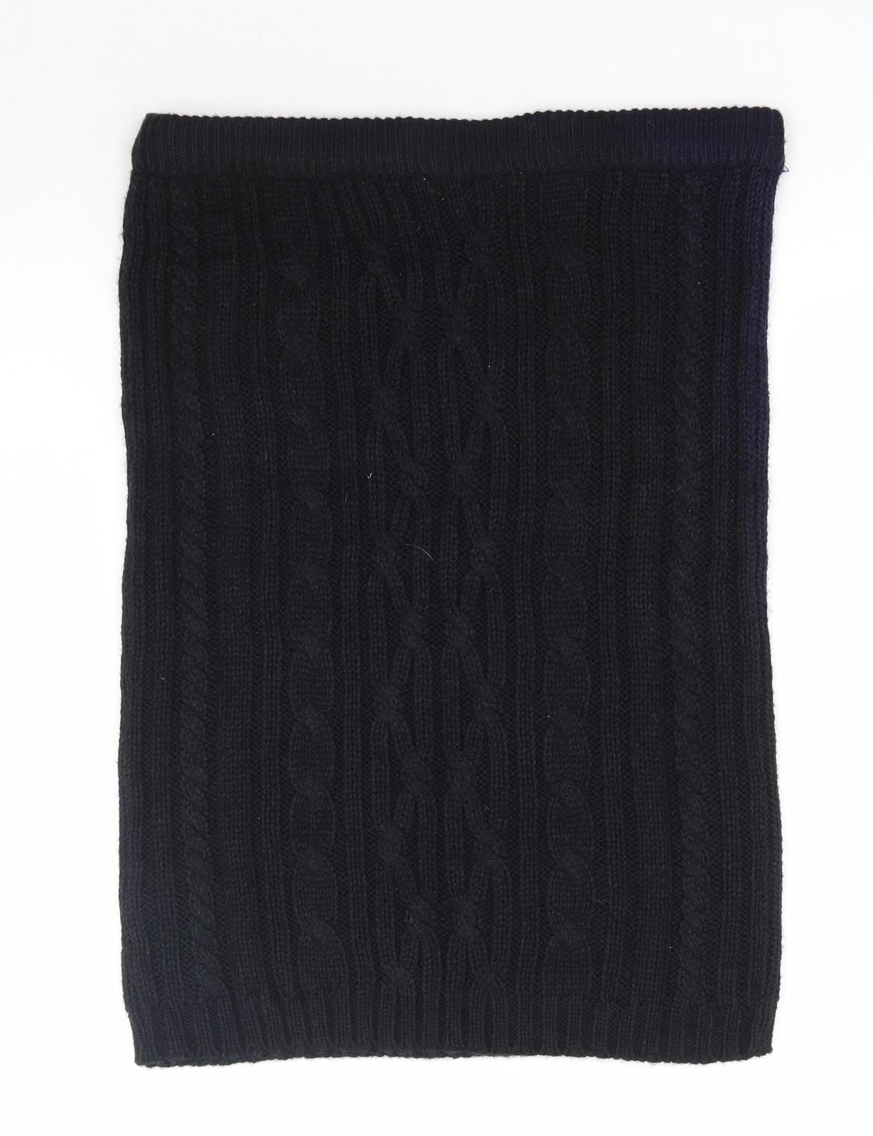 Peacocks Womens Black  Acrylic Straight & Pencil Skirt Size M