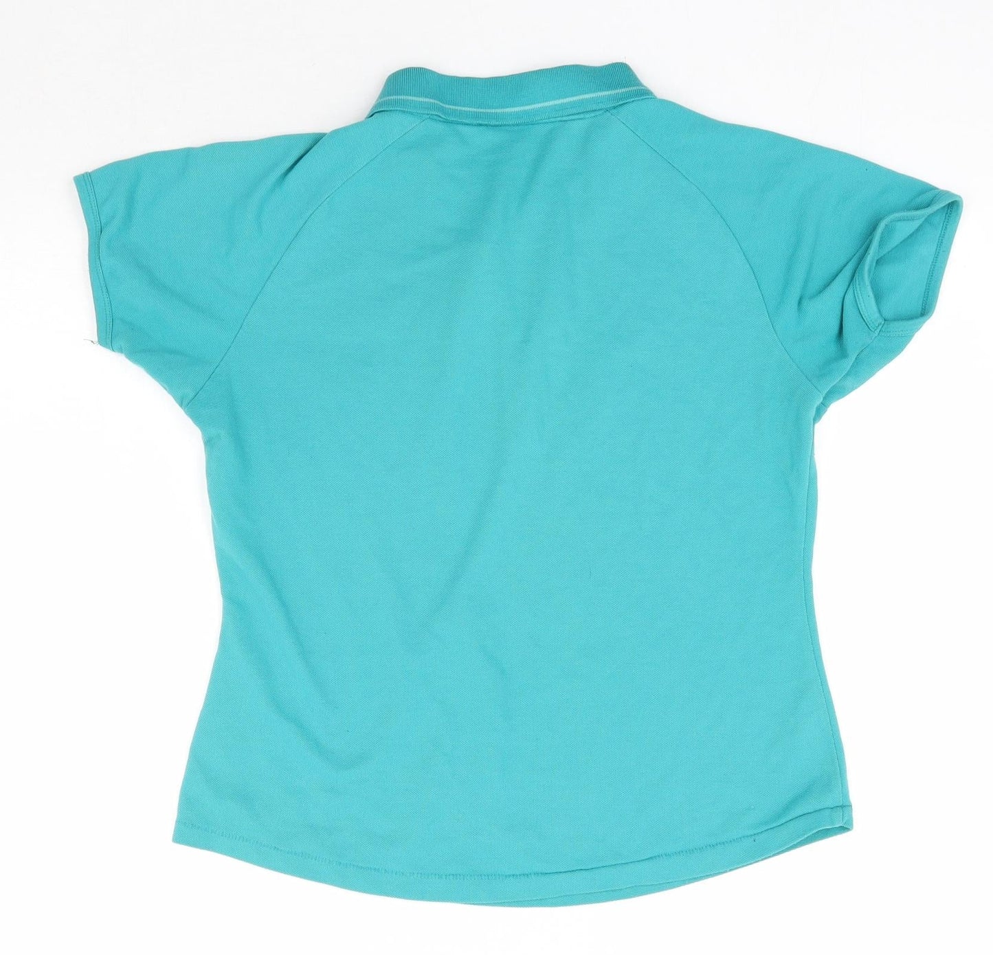 LA Gear Womens Green  Polyester Basic T-Shirt Size 18 Collared