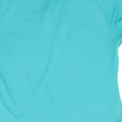 LA Gear Womens Green  Polyester Basic T-Shirt Size 18 Collared