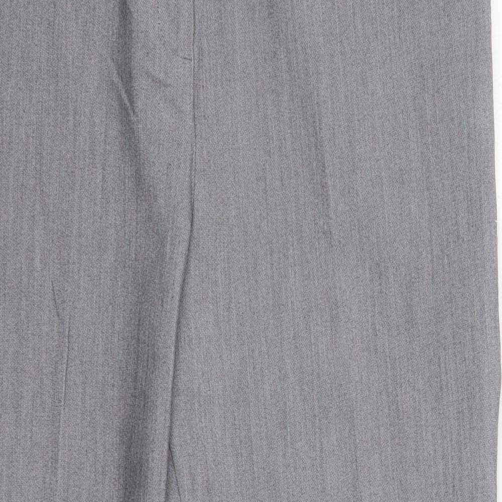 Womens UK Size 14 Matalan Regular Fit Dress Pants Grey Trousers