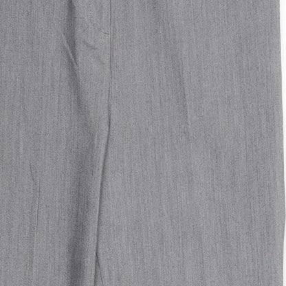 Womens UK Size 14 Matalan Regular Fit Dress Pants Grey Trousers