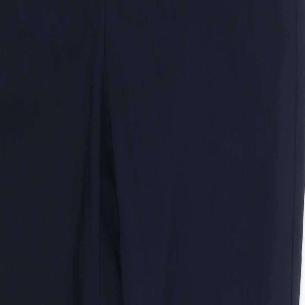 Womens UK Size S Zara Regular Fit Dress Pants Blue Trousers