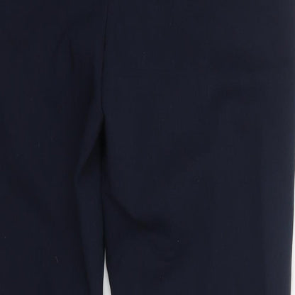 Womens UK Size S Zara Regular Fit Dress Pants Blue Trousers