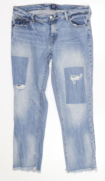 Gap Womens Blue  Cotton Skinny Jeans Size 29 in L25 in Regular