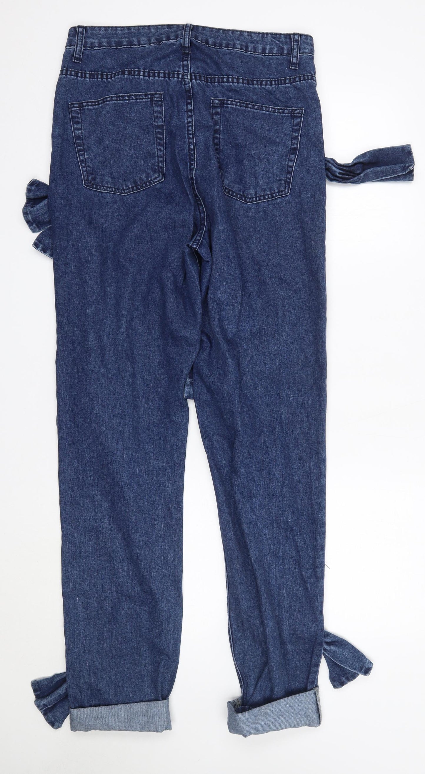 Glamorous Womens Blue  100% Cotton Skinny Jeans Size 12 L31 in Regular