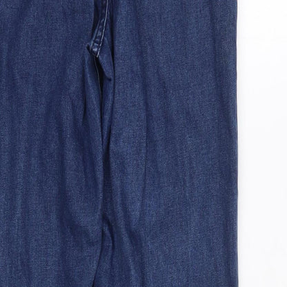 Glamorous Womens Blue  100% Cotton Skinny Jeans Size 12 L31 in Regular