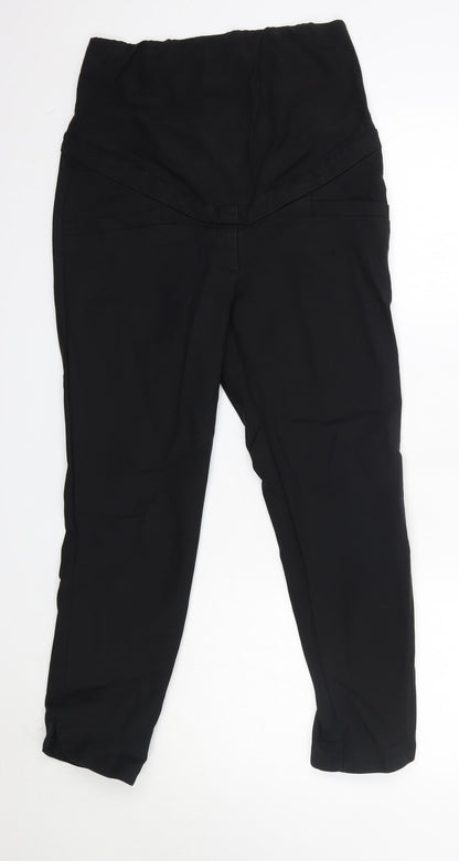 Womens UK Size 10 H&M Regular Fit Cropped Black Jeans
