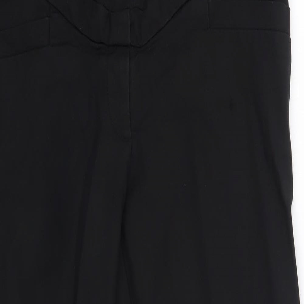 Womens UK Size 10 H&M Regular Fit Cropped Black Jeans