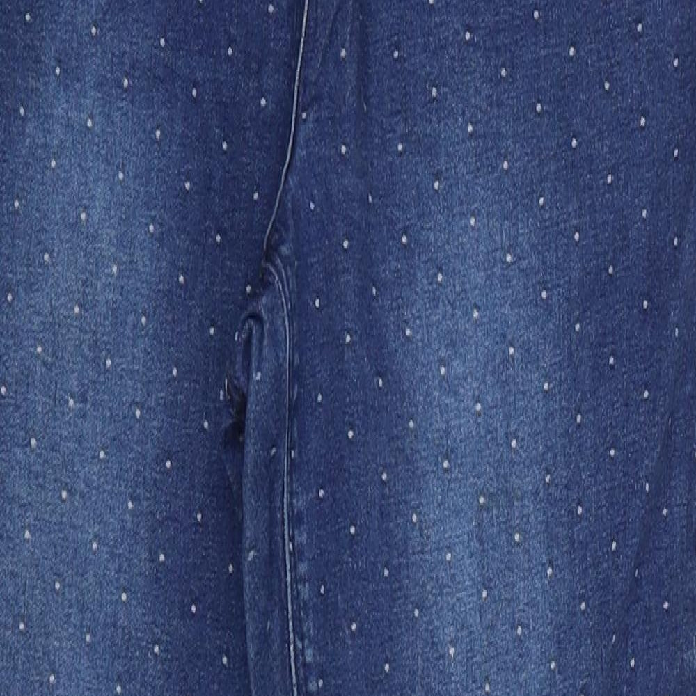 Nutmeg Womens Blue  Cotton Skinny Jeans Size 12 L27 in Regular