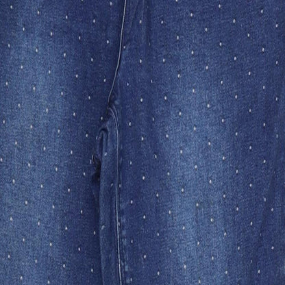 Nutmeg Womens Blue  Cotton Skinny Jeans Size 12 L27 in Regular