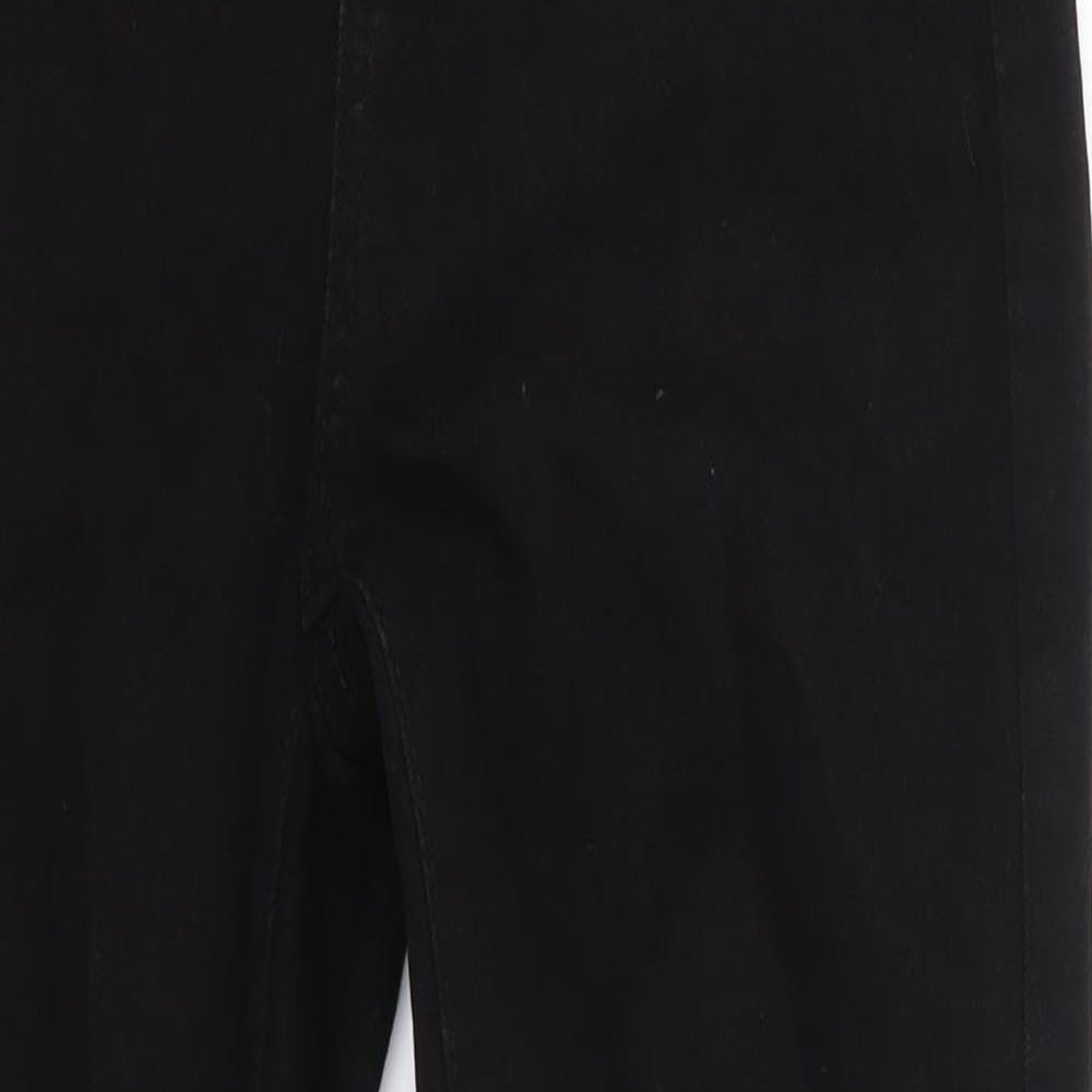 Boohoo Womens Black  Cotton Skinny Jeans Size 10 L26 in Regular