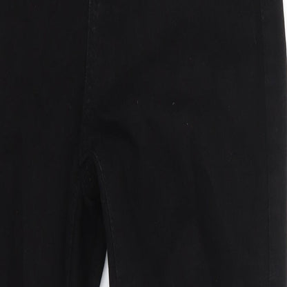Boohoo Womens Black  Cotton Skinny Jeans Size 10 L26 in Regular