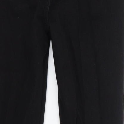 Boohoo Womens Black  Cotton Skinny Jeans Size 10 L26 in Regular