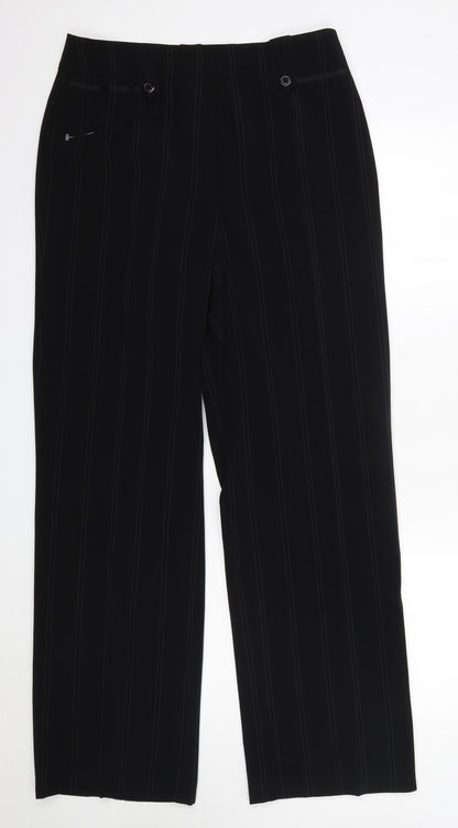 Gerry Weber Womens Black  Polyester Dress Pants Trousers Size 18 L33 in Regular