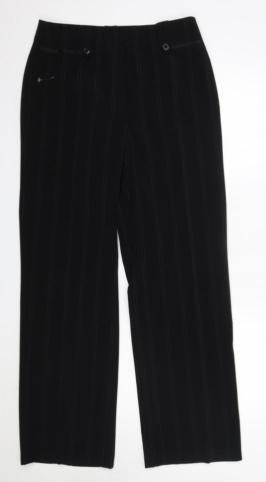 Gerry Weber Womens Black  Polyester Dress Pants Trousers Size 18 L33 in Regular