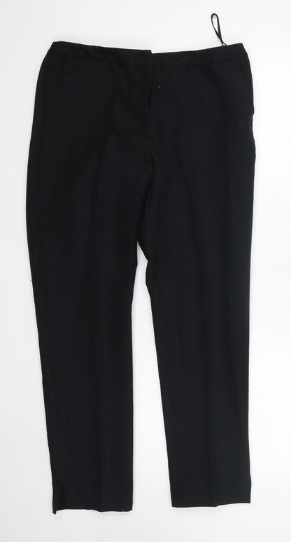 TU Womens Black  Polyester Dress Pants Trousers Size 12 L29 in Regular
