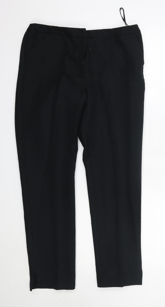 TU Womens Black  Polyester Dress Pants Trousers Size 12 L29 in Regular