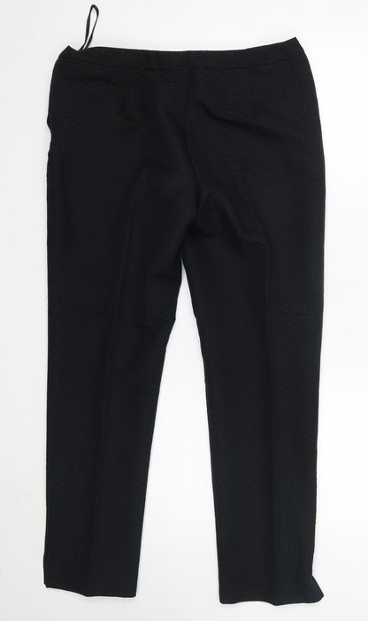 TU Womens Black  Polyester Dress Pants Trousers Size 12 L29 in Regular