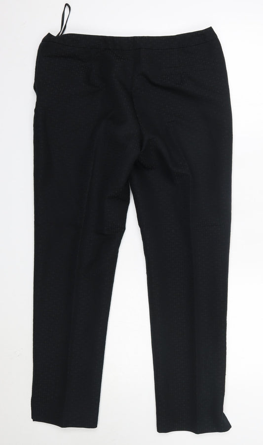 TU Womens Black  Polyester Dress Pants Trousers Size 12 L29 in Regular