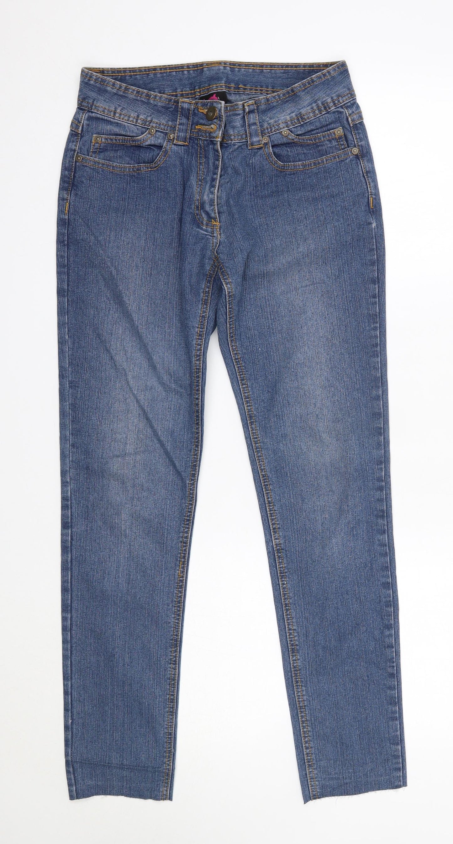 tg Womens Blue  Cotton Skinny Jeans Size 8 L29 in Regular