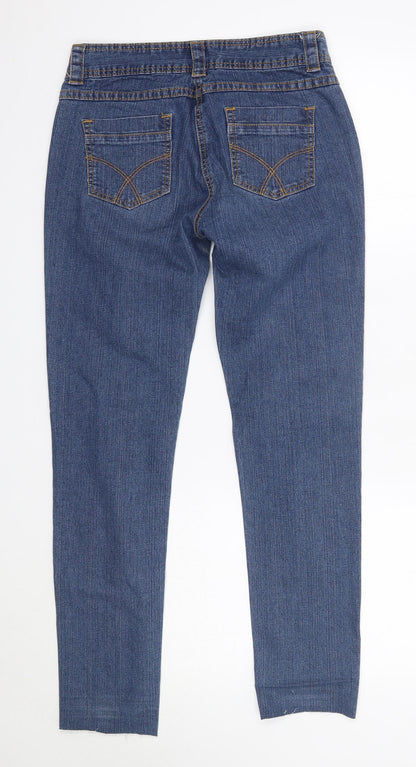 tg Womens Blue  Cotton Skinny Jeans Size 8 L29 in Regular