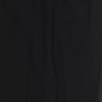 Womens UK Size 10 Mia Moda Regular Fit Dress Pants Black Trousers