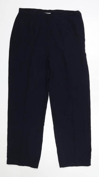 Satsuma Womens Blue  Polyester Dress Pants Trousers Size 16 L29 in Regular