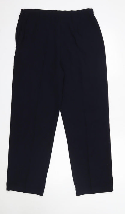 Satsuma Womens Blue  Polyester Dress Pants Trousers Size 16 L29 in Regular