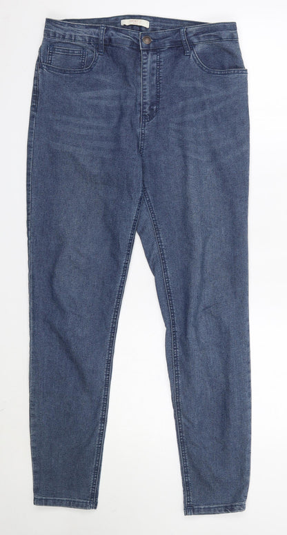 FOREVER 21 Womens Blue  Cotton Skinny Jeans Size 30 in L29 in Regular