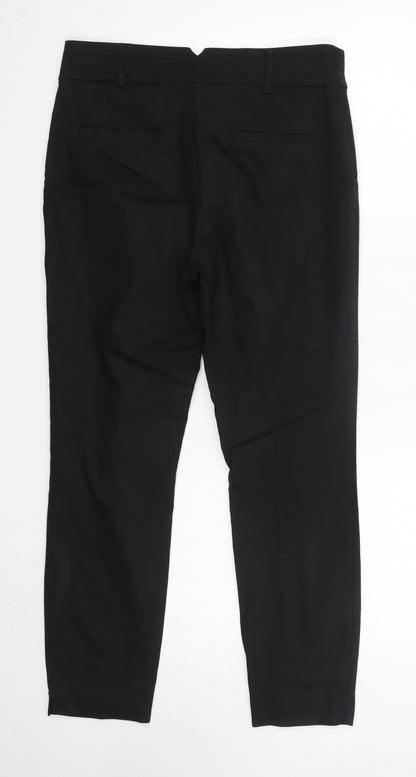Matalan Womens Black  Cotton Dress Pants Trousers Size 10 L26 in Regular