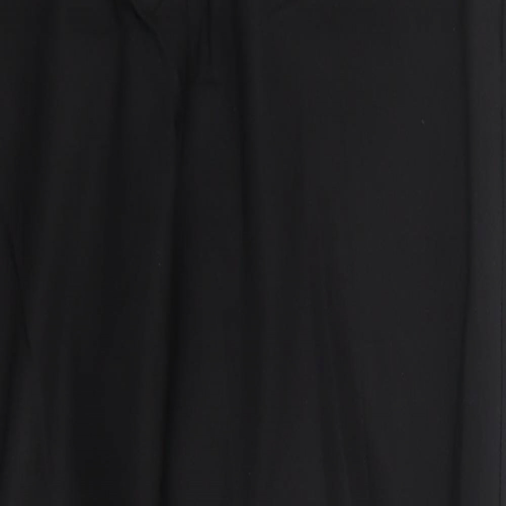 Matalan Womens Black  Cotton Dress Pants Trousers Size 10 L26 in Regular