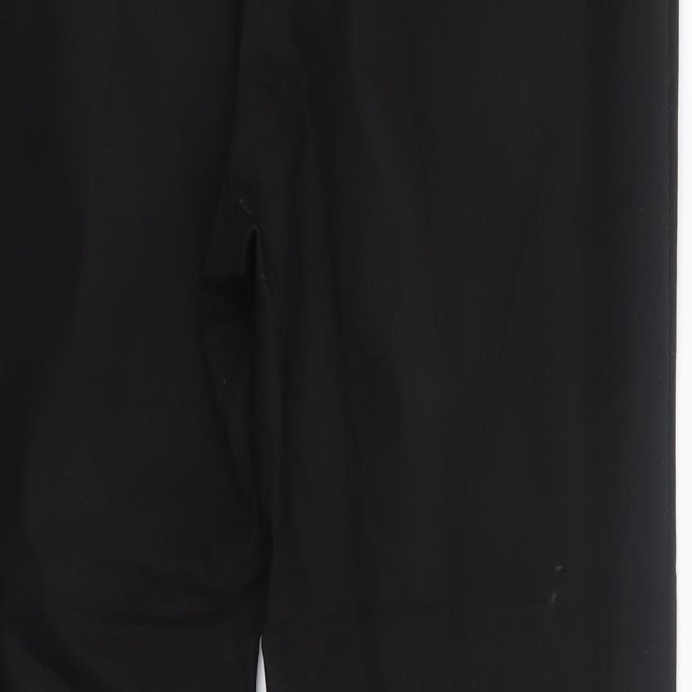 Matalan Womens Black  Cotton Dress Pants Trousers Size 10 L26 in Regular