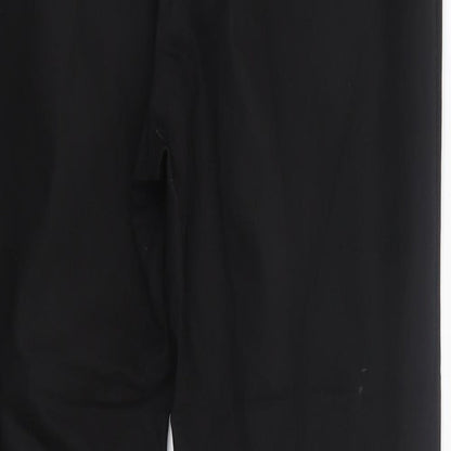 Matalan Womens Black  Cotton Dress Pants Trousers Size 10 L26 in Regular