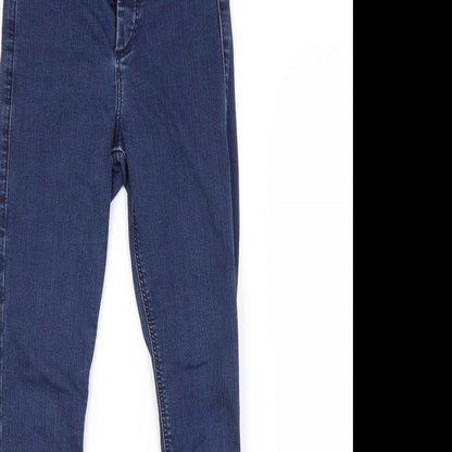 Topshop Womens Blue  Cotton Skinny Jeans Size 26 in L30 in Regular