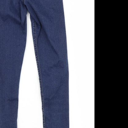 Topshop Womens Blue  Cotton Skinny Jeans Size 26 in L30 in Regular
