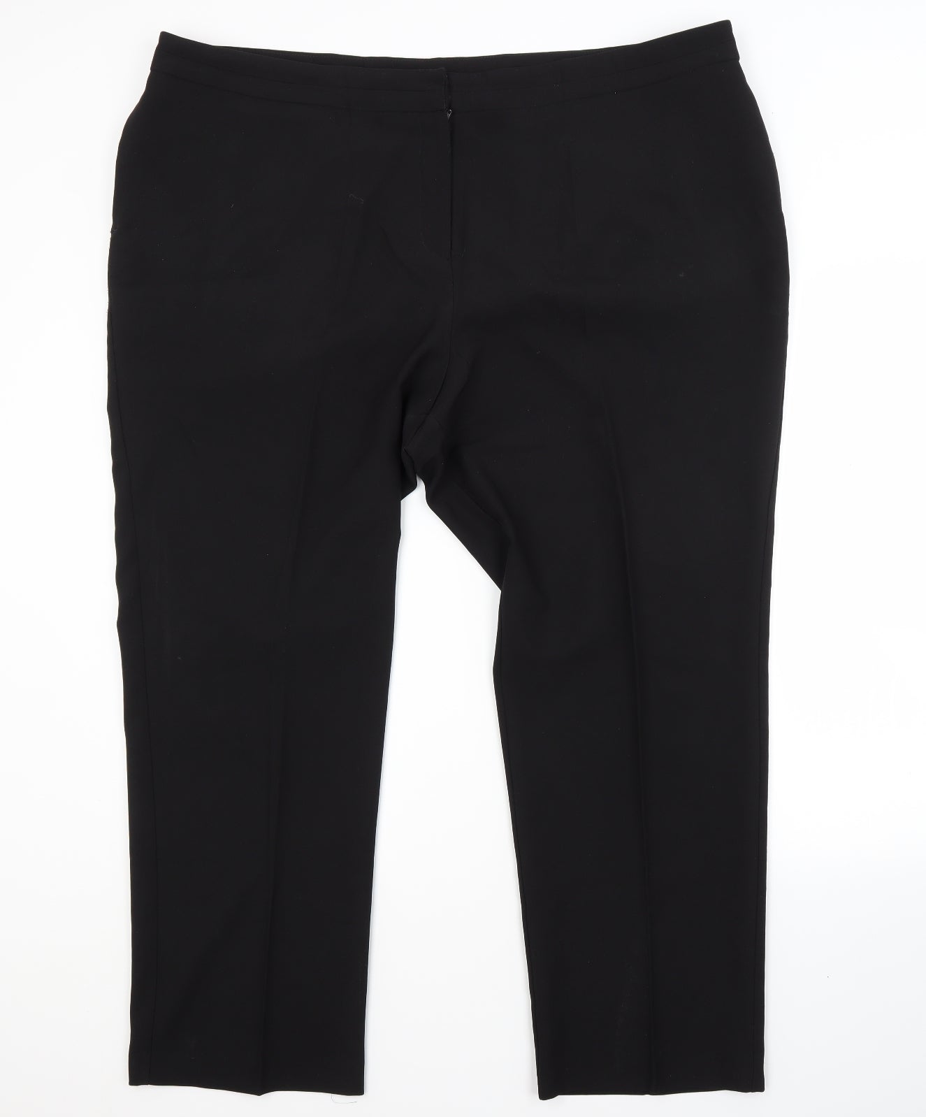 Bonmarché Womens Black  Polyester Trousers  Size 22 L22 in Regular
