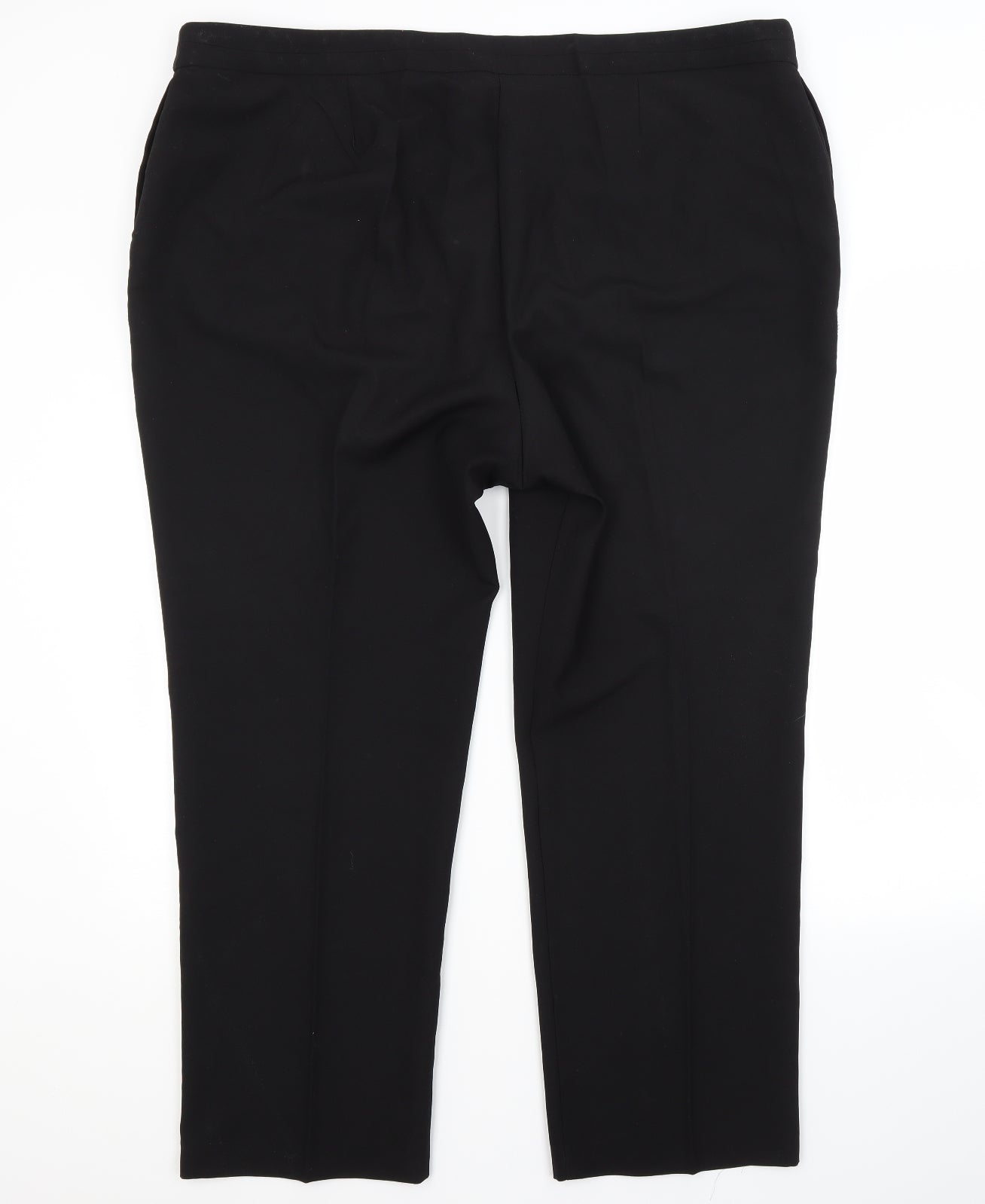 Bonmarché Womens Black  Polyester Trousers  Size 22 L22 in Regular