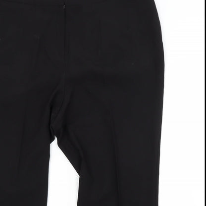 Bonmarché Womens Black  Polyester Trousers  Size 22 L22 in Regular