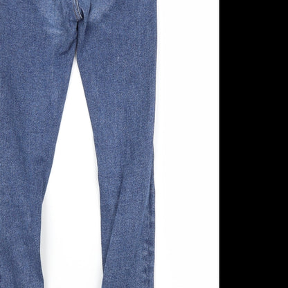 Primark Womens Blue  Cotton Skinny Jeans Size 4 L27 in Regular