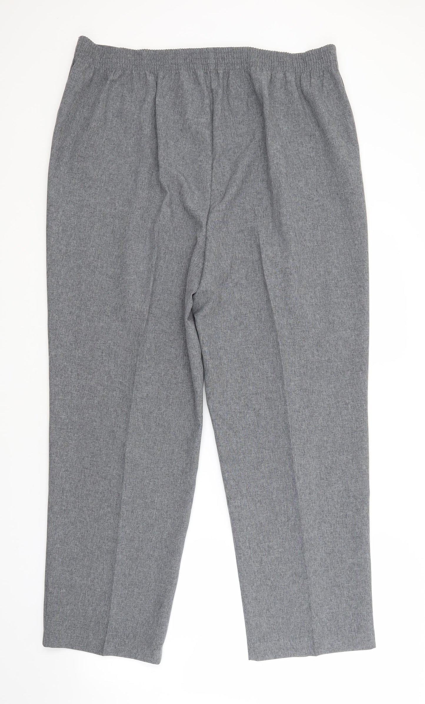 Bonmarché Womens Grey  Polyester Trousers  Size 20 L29 in Regular