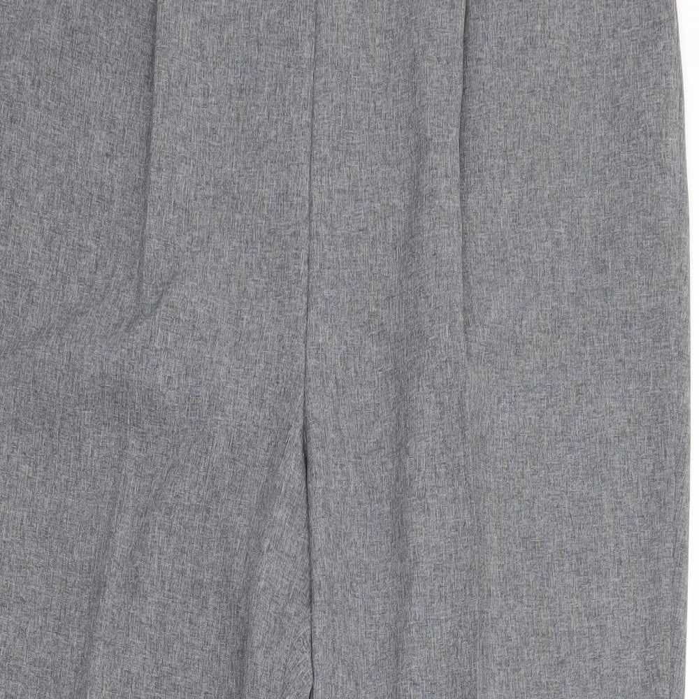 Bonmarché Womens Grey  Polyester Trousers  Size 20 L29 in Regular