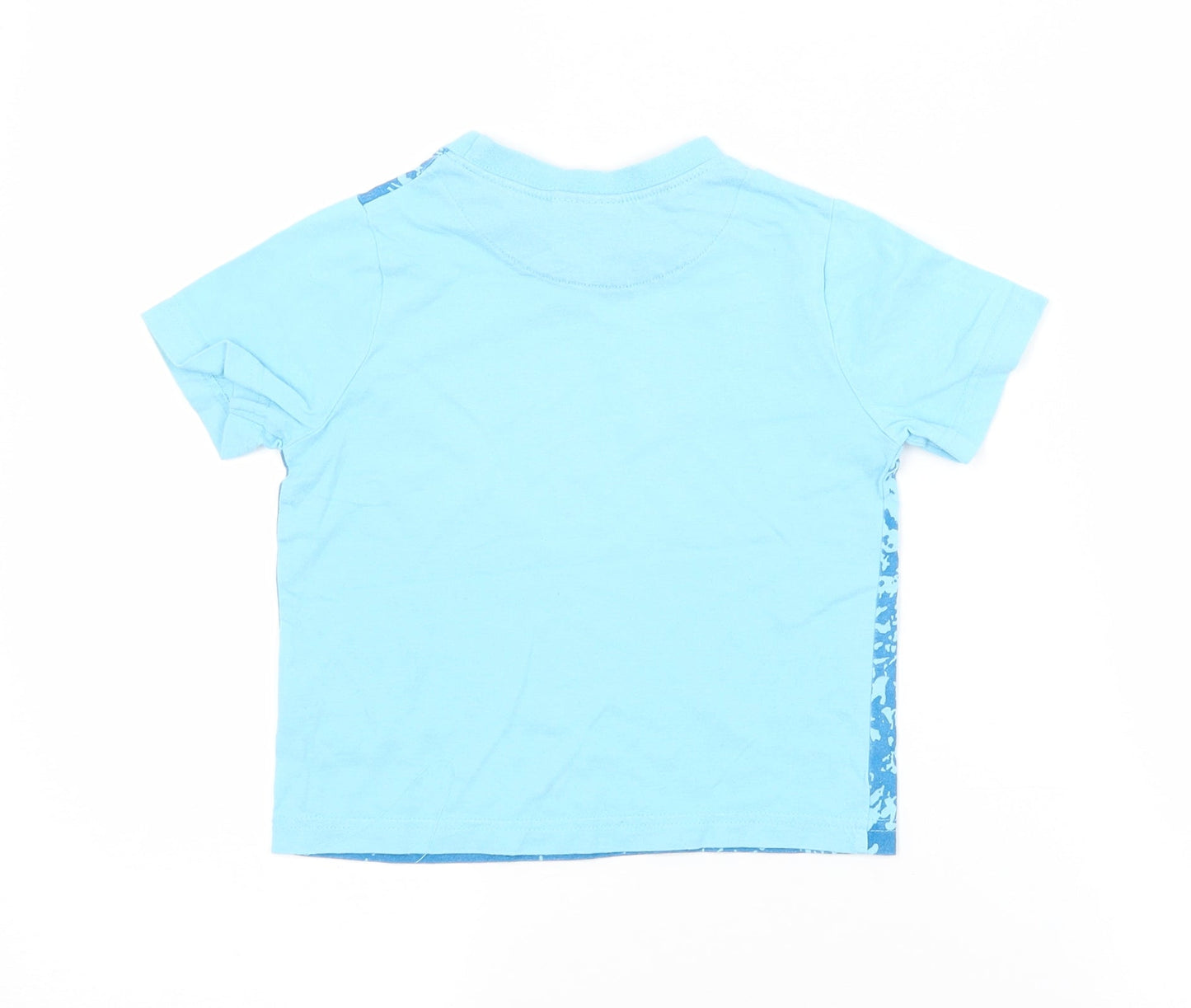 Cherokee Baby Blue  Cotton Basic T-Shirt Size 18-24 Months Crew Neck