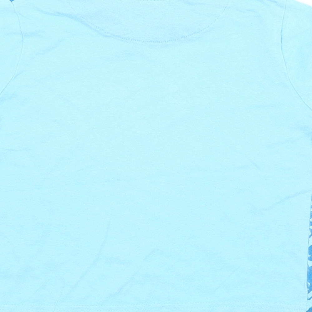 Cherokee Baby Blue  Cotton Basic T-Shirt Size 18-24 Months Crew Neck
