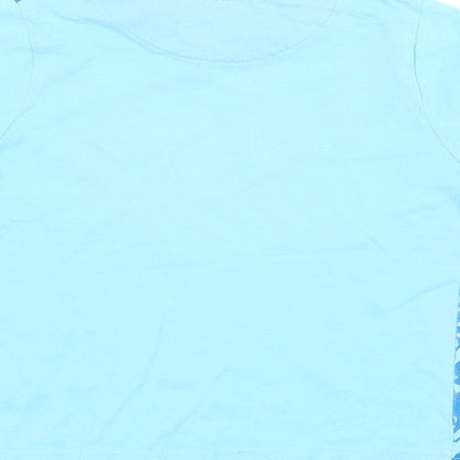 Cherokee Baby Blue  Cotton Basic T-Shirt Size 18-24 Months Crew Neck