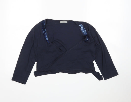 Womens UK Size 10 M&S Blue Cardigan Jumper