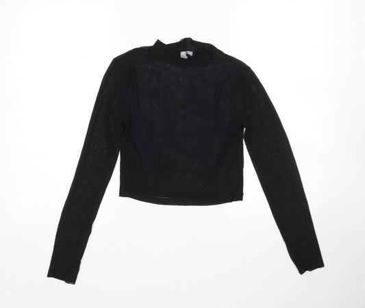 Womens UK Size 8 ASOS Black Basic Blouse